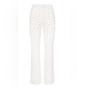 NWT, SKIMS SOFT LOUNGE LACE PANT | NEON ORCHID ROSE PRINT